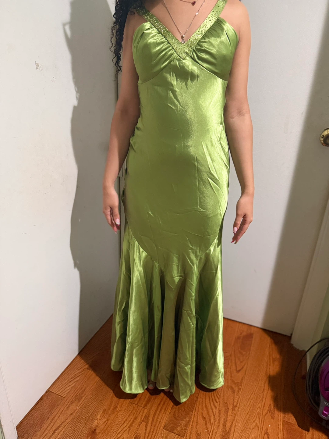 Women's Green Ruched Gown - photo 4
