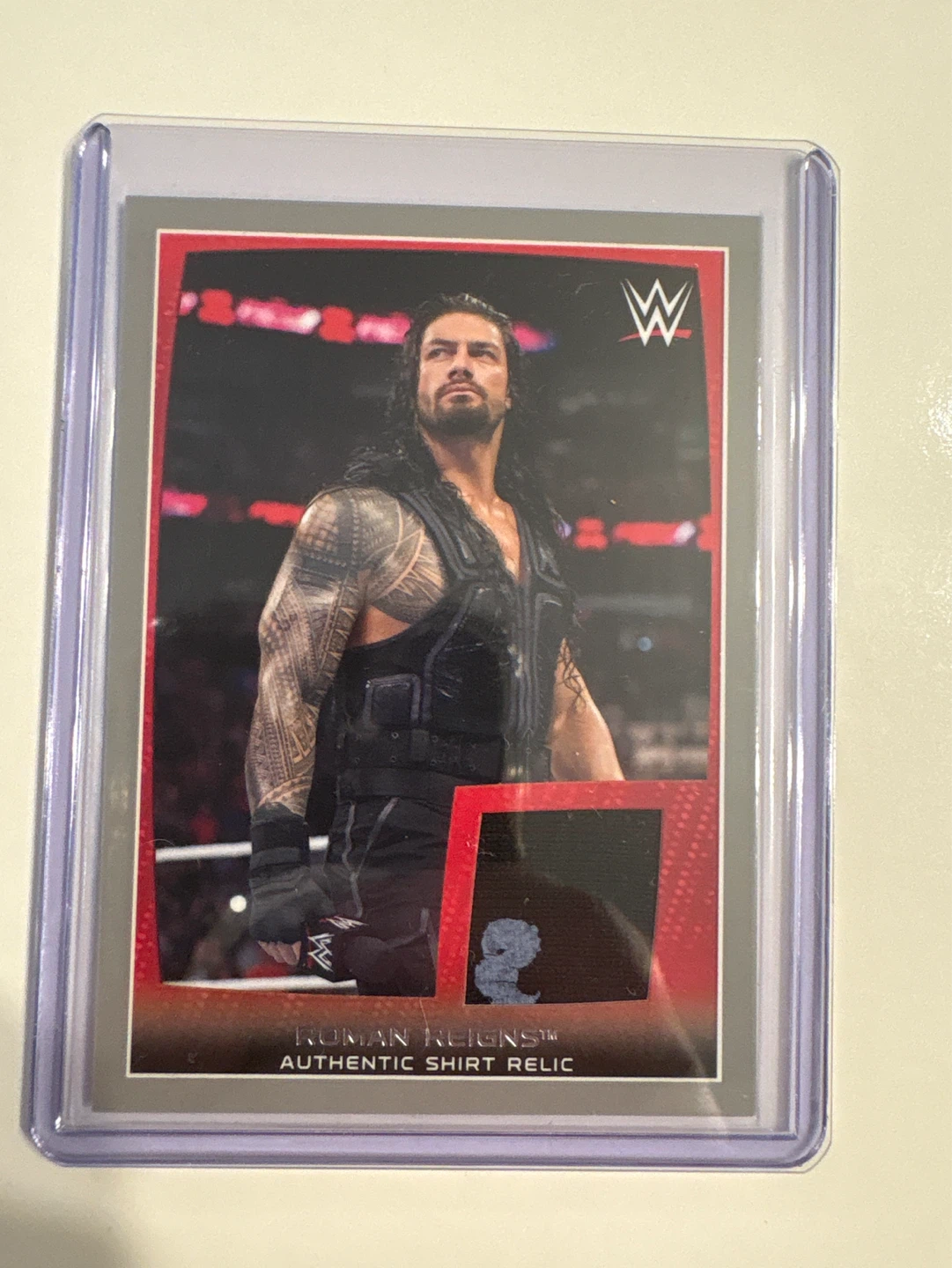 WWE Roman Reigns Authentic Shirt Relic Card 7/25