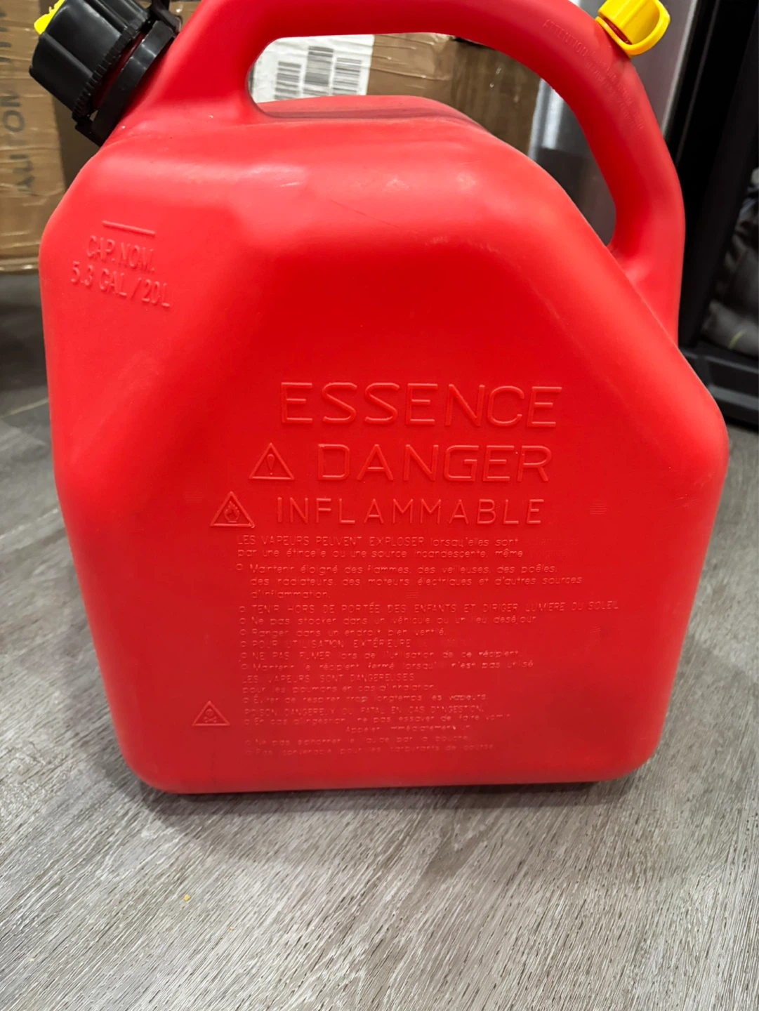 Red 5.3 Gallon Gasoline Can - photo 2