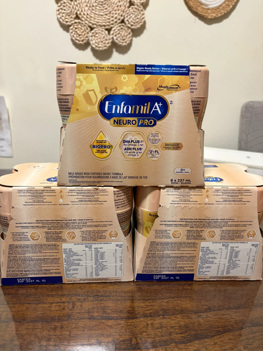 Enfamil A+ Neuro Pro Ready to Feed Infant Formula 6 x 237ml