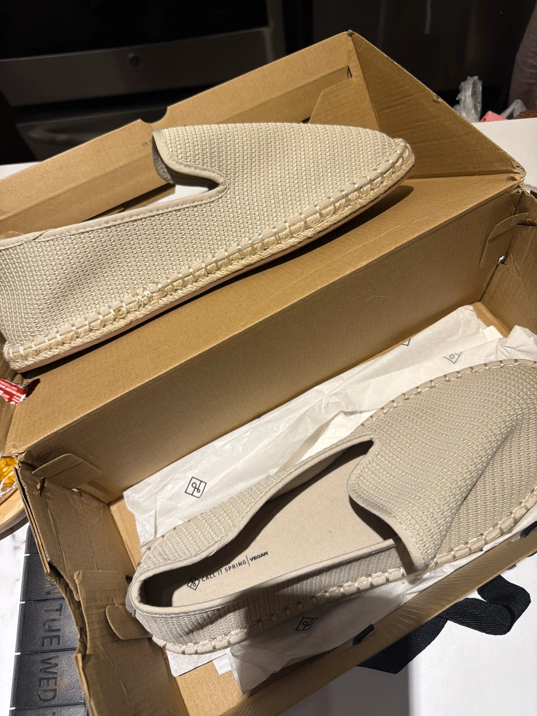 Call It Spring Espadrille Flats - Beige
