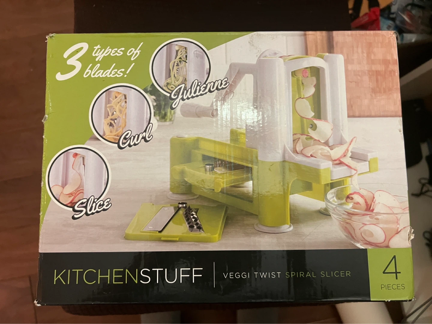 KitchenStuff Veggi Twist Spiral Slicer - 3 Blade Types