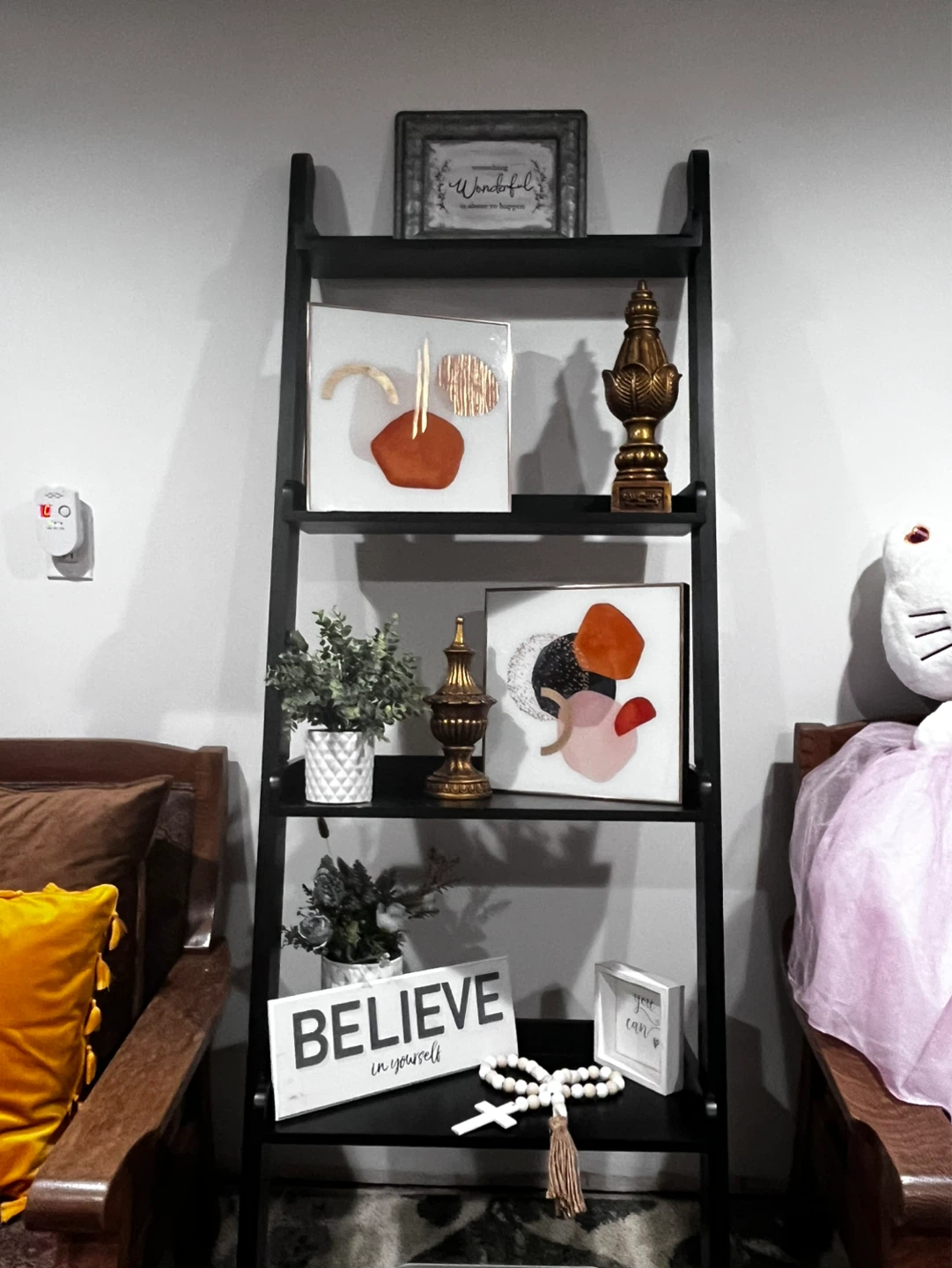 Black Ladder Shelf - photo 2