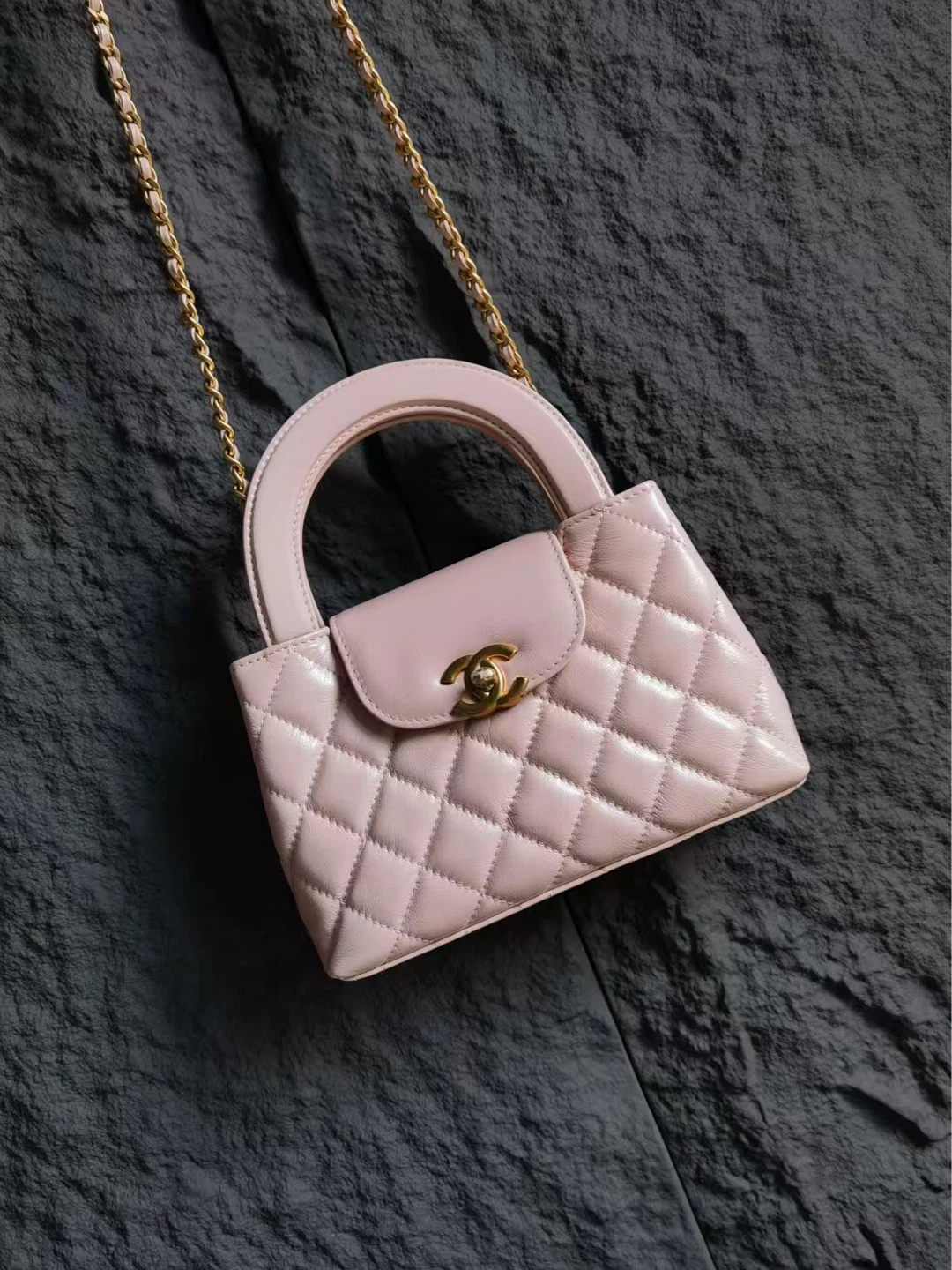 CHANEL Kelly shopper small size pink - photo 2