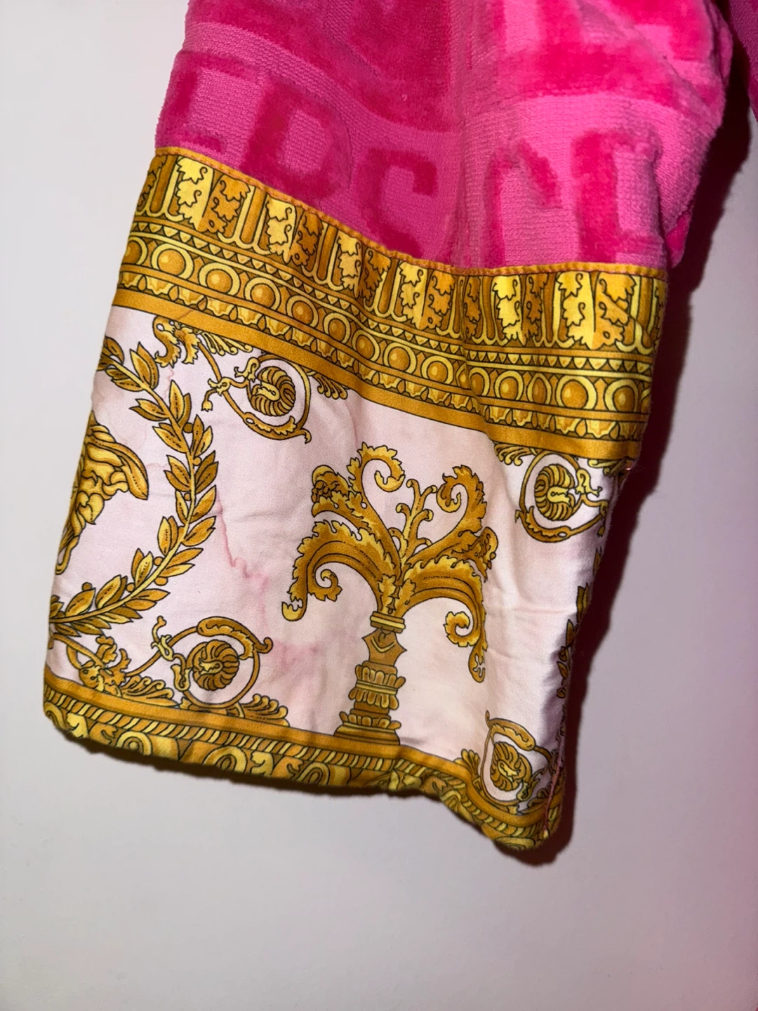 Versace Baroque Robe - Fuchsia - Size M - photo 3