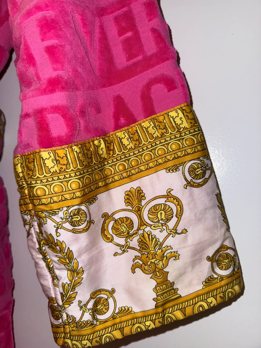 Versace Baroque Robe - Fuchsia - Size M - photo 4