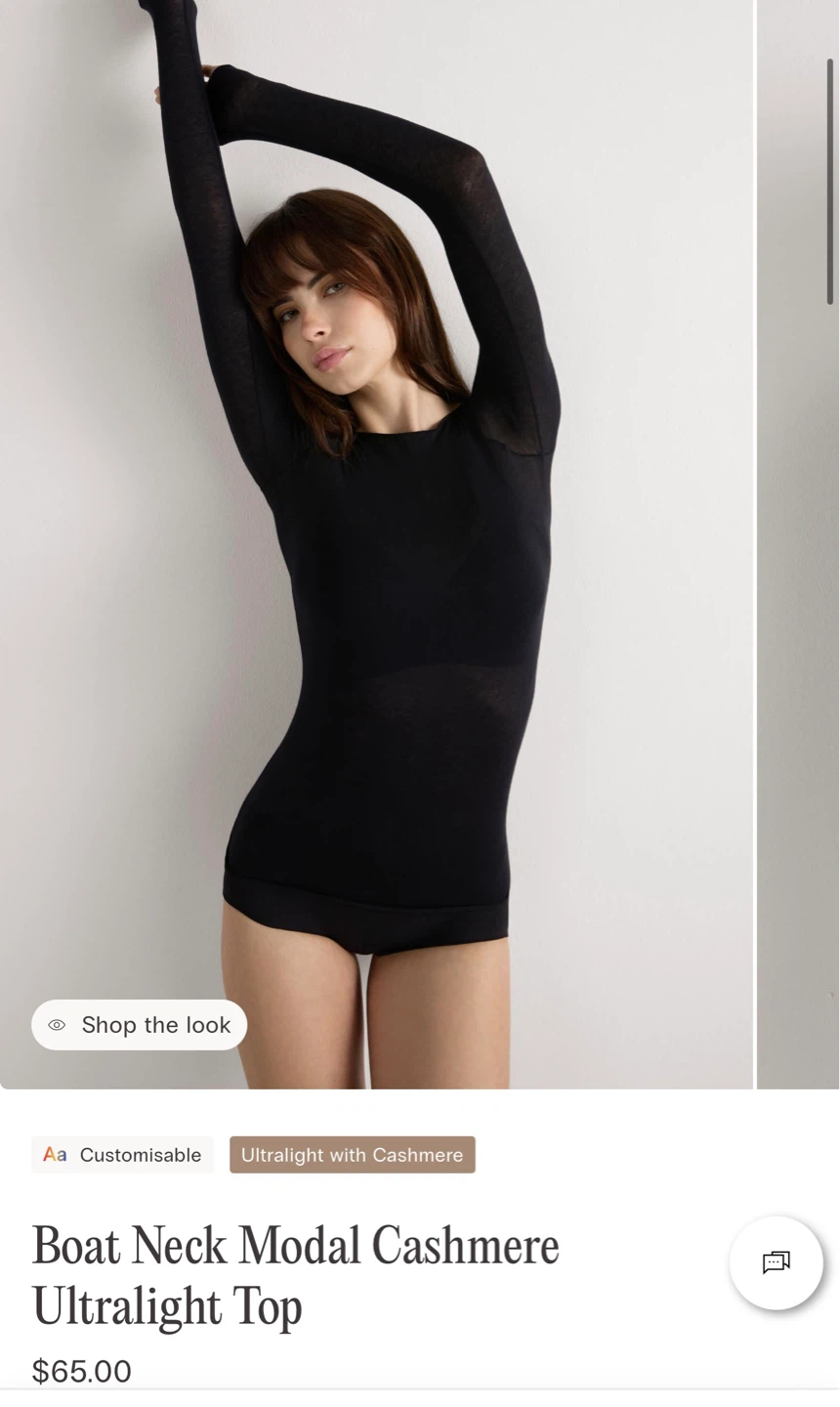 Intimissimi Boat Neck Modal Cashmere Top - photo 4