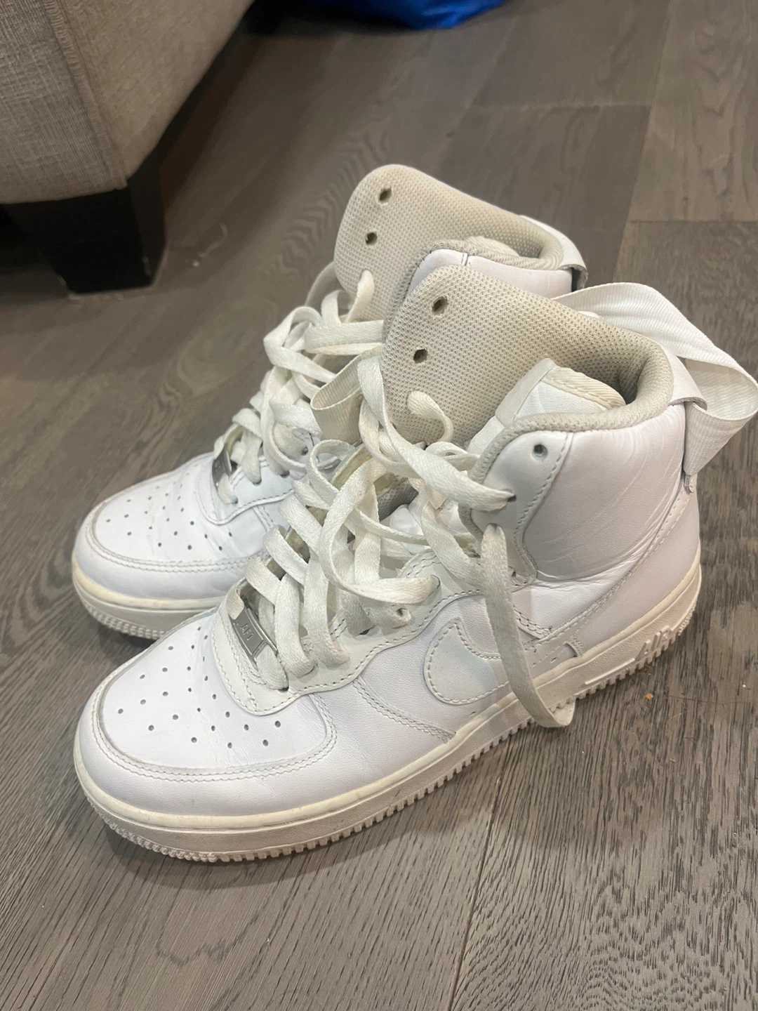 Nike Air Force 1 High Top Sneakers White - photo 2