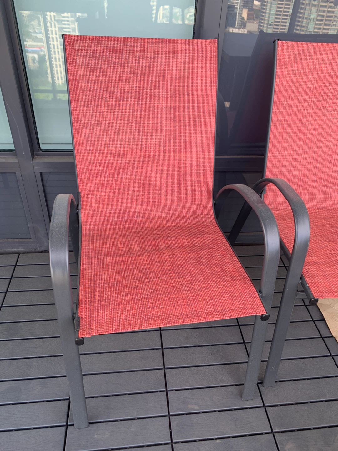 Red Outdoor Patio Chair