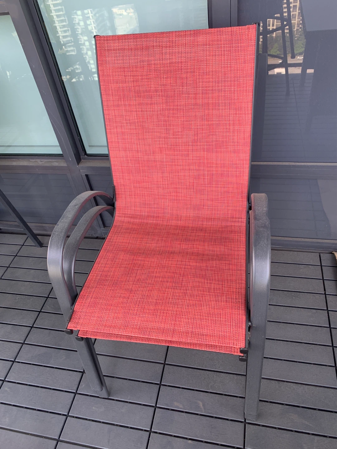 Red Outdoor Patio Chair - photo 2
