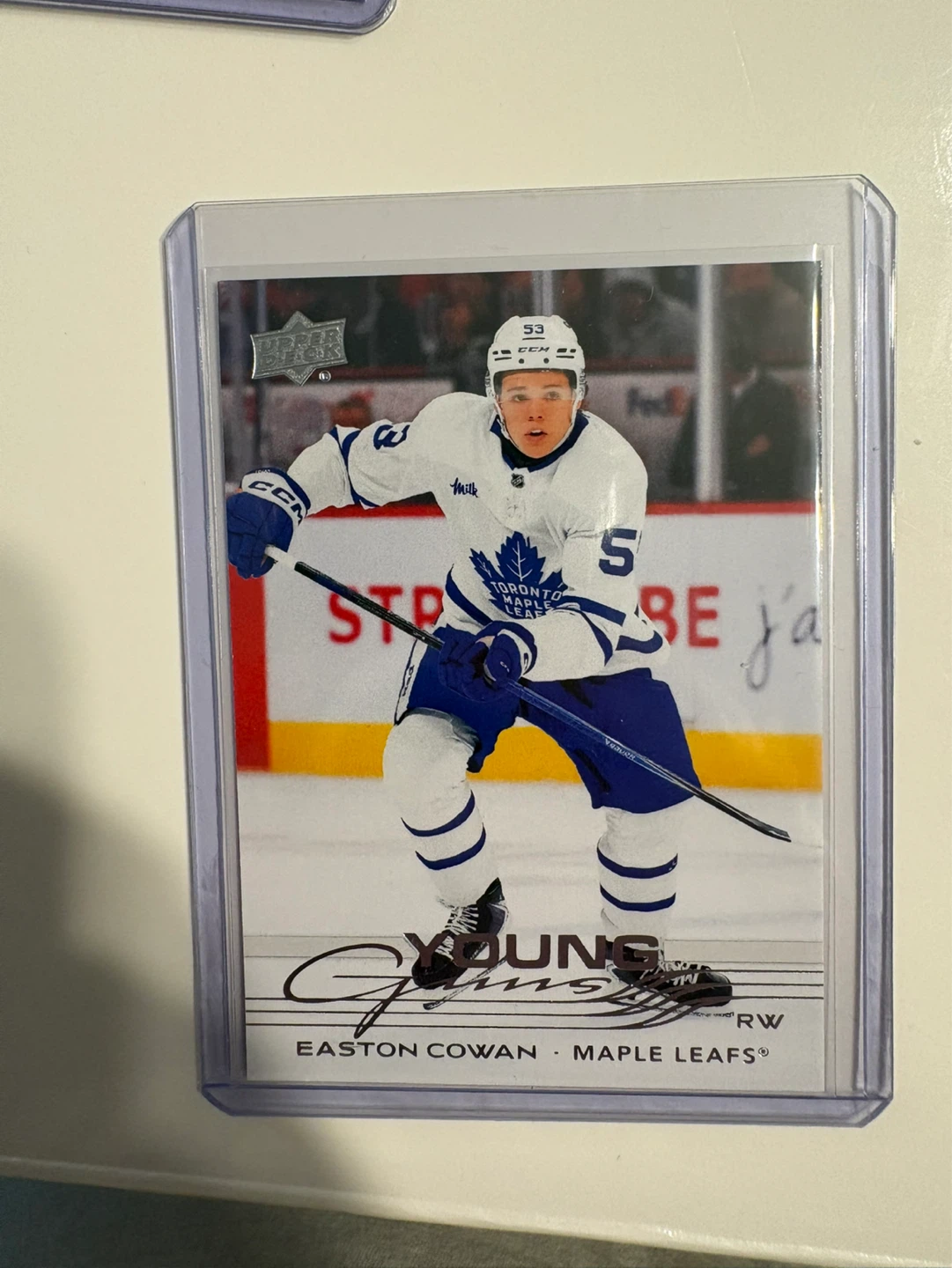 2025 Upper Deck Series 2 Easton Cowan Young Guns Hockey Card