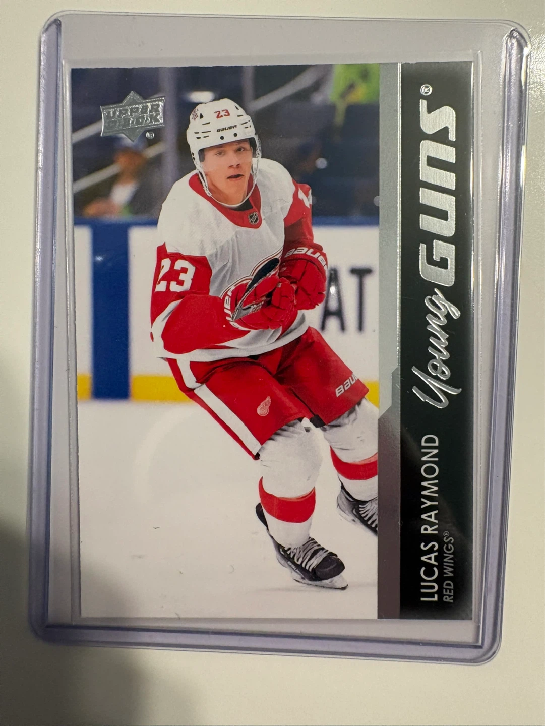 Lucas Raymond Young Guns 2021-22 Upper Deck Hockey Card