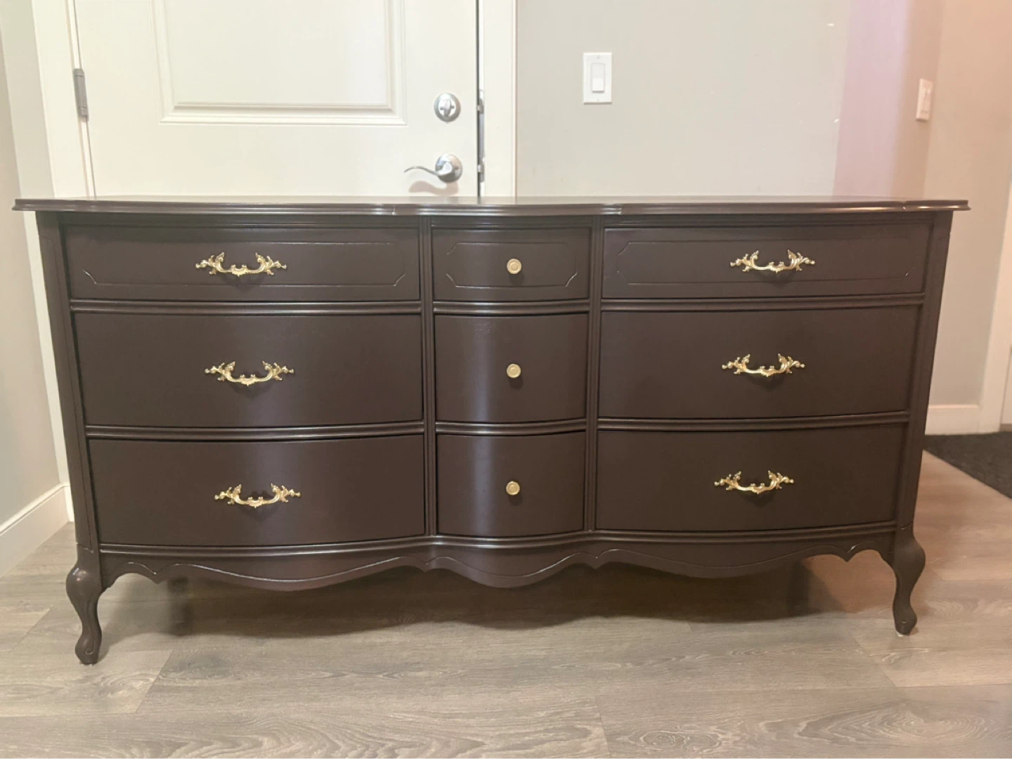 Solid wood vintage dresser