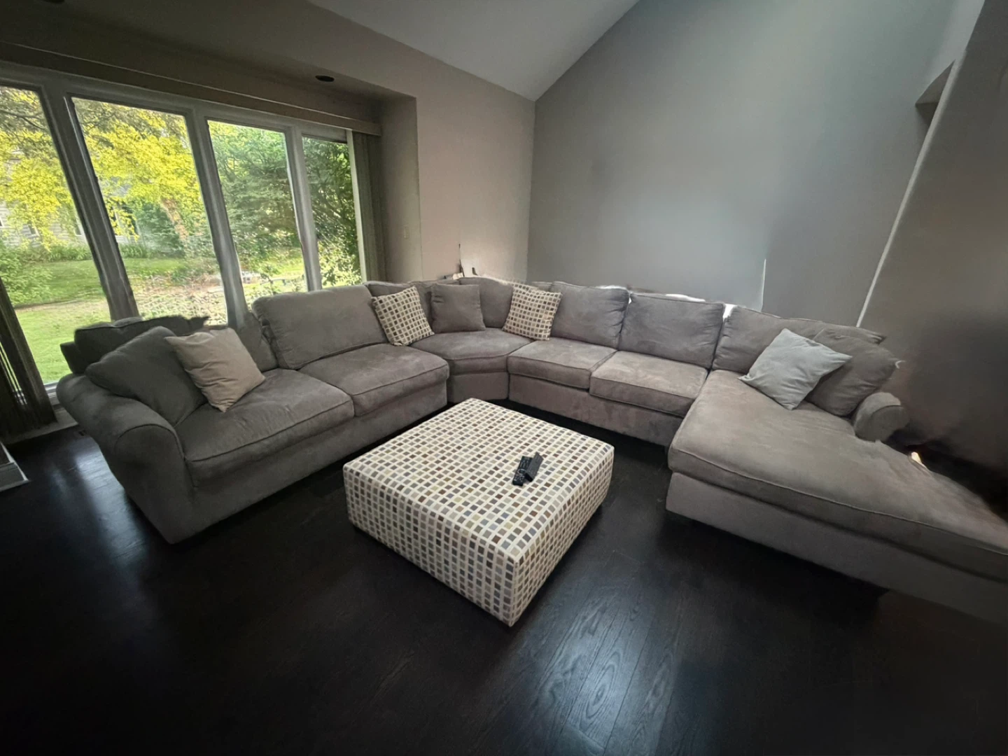 Large Sectional Sofa with Ottoman - photo 4