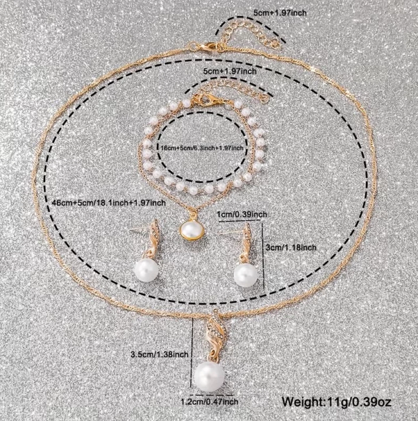 New White Watch and Jewellery Set - photo 5