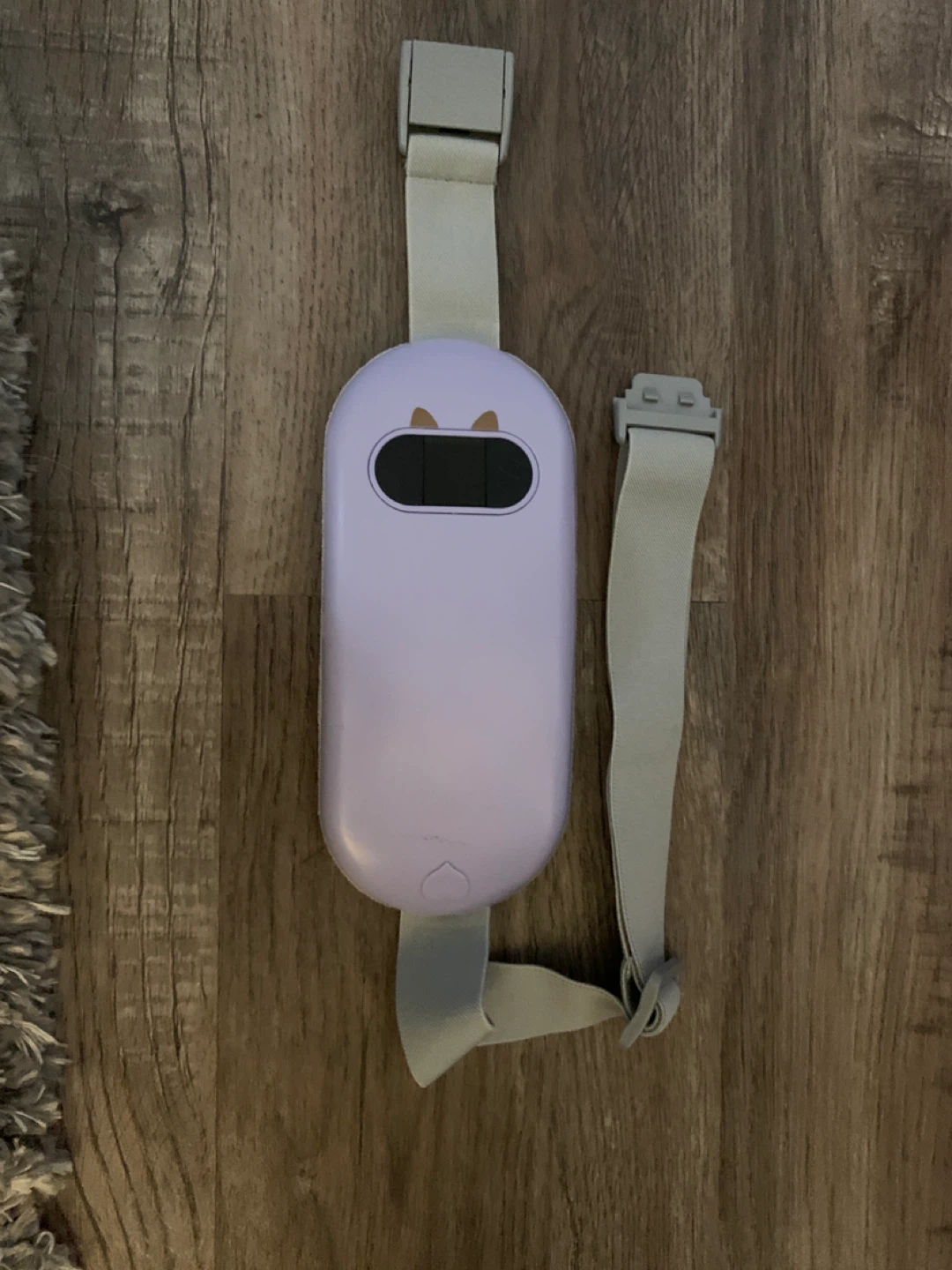 Purple Cartoon Creature Heating Pad with Straps