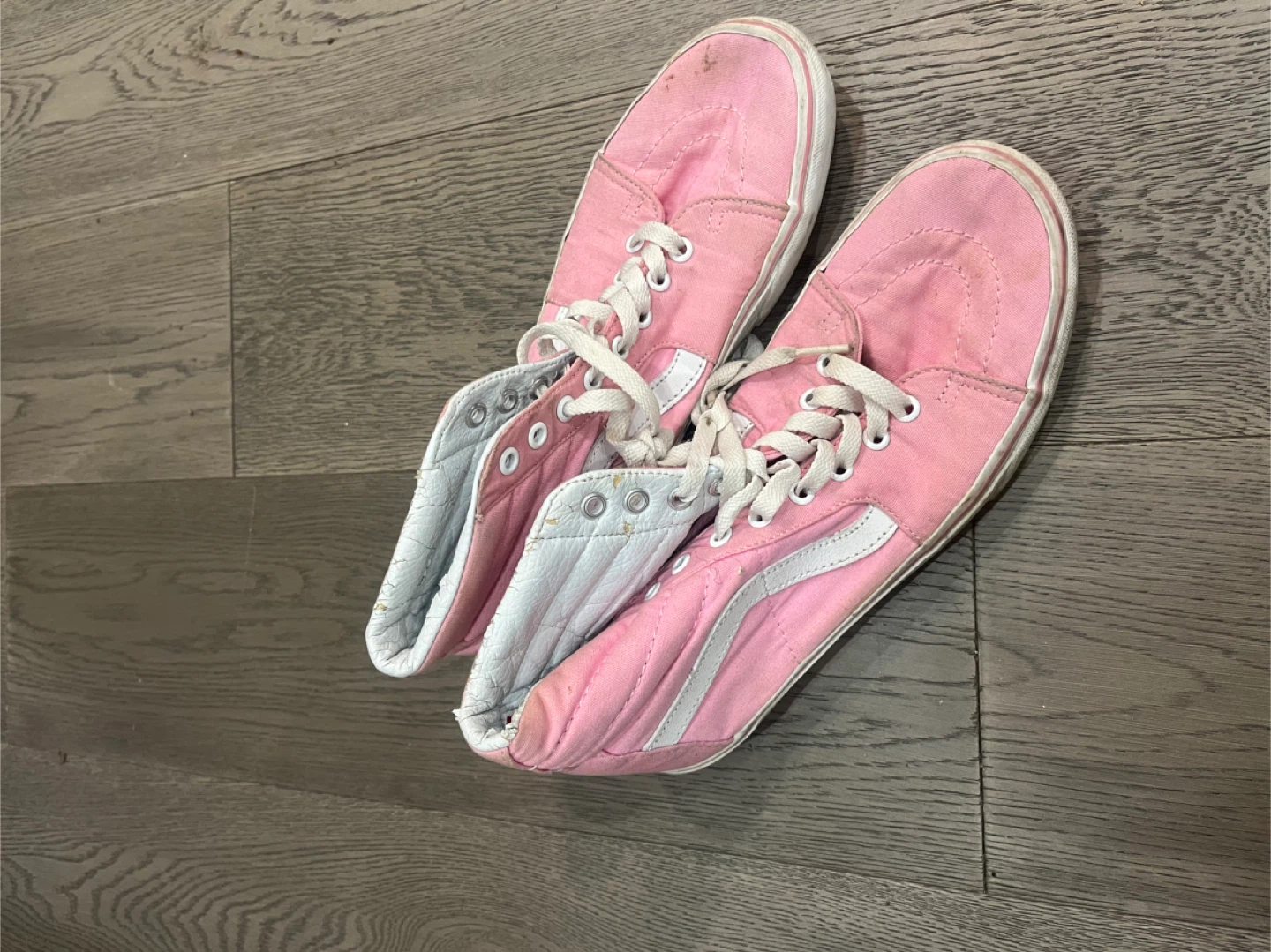 Pink Vans SK8-Hi High Top Sneakers - photo 2