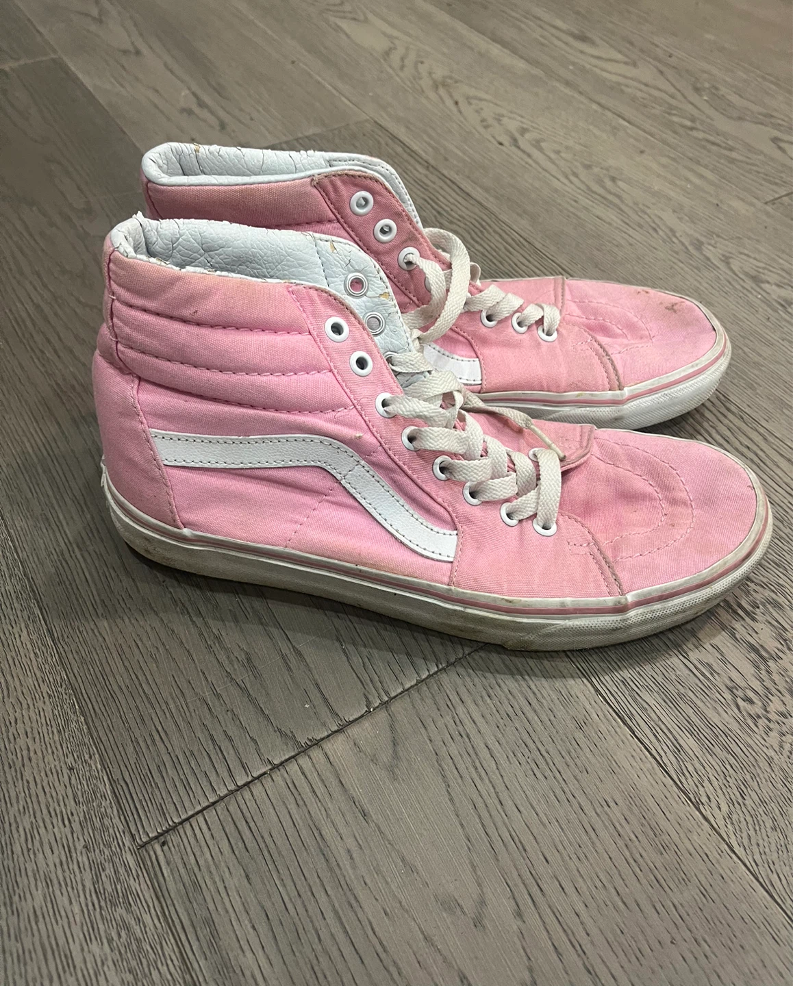 Pink Vans SK8-Hi High Top Sneakers