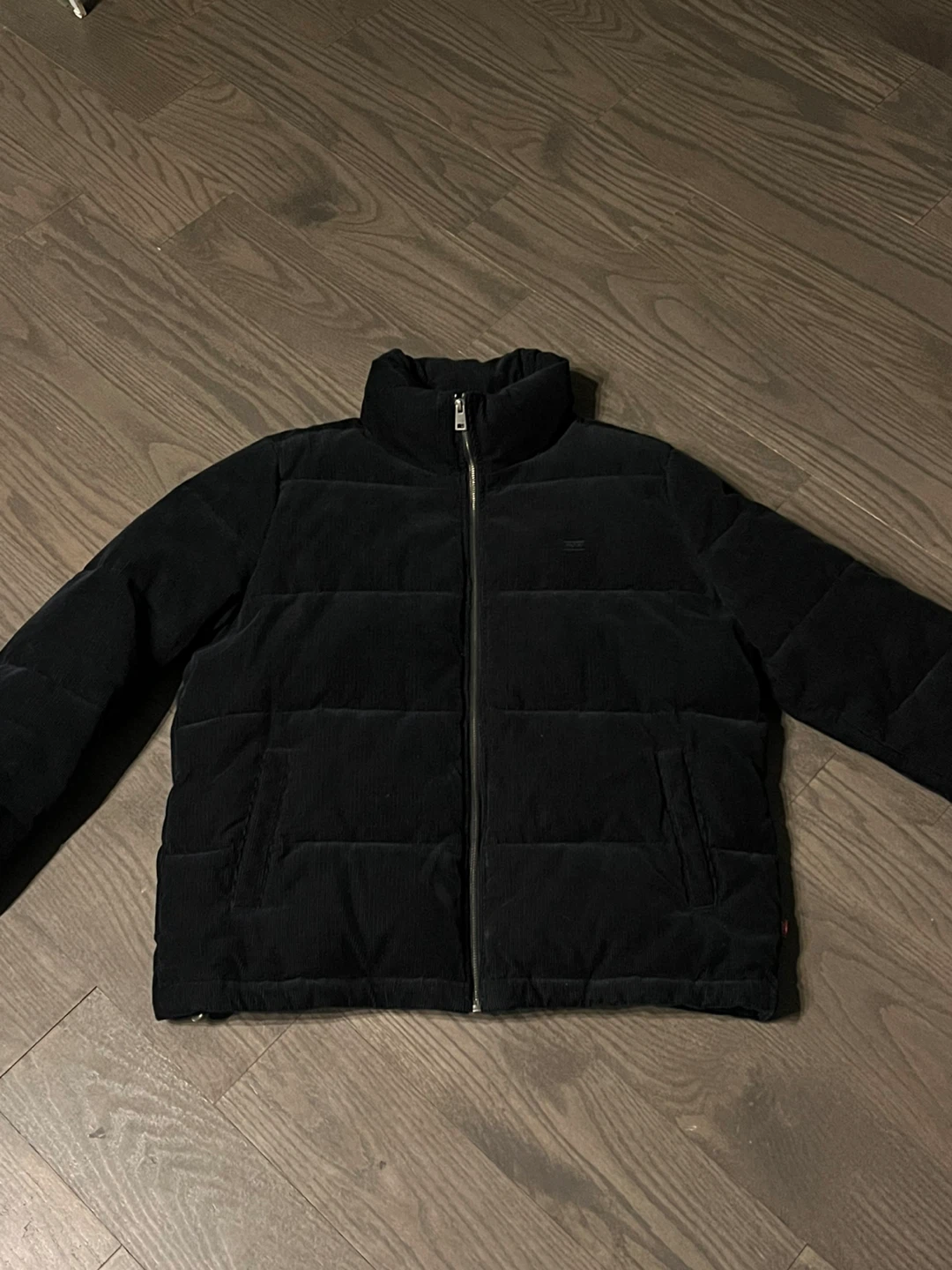 Levi's Black Corduroy Puffer Jacket