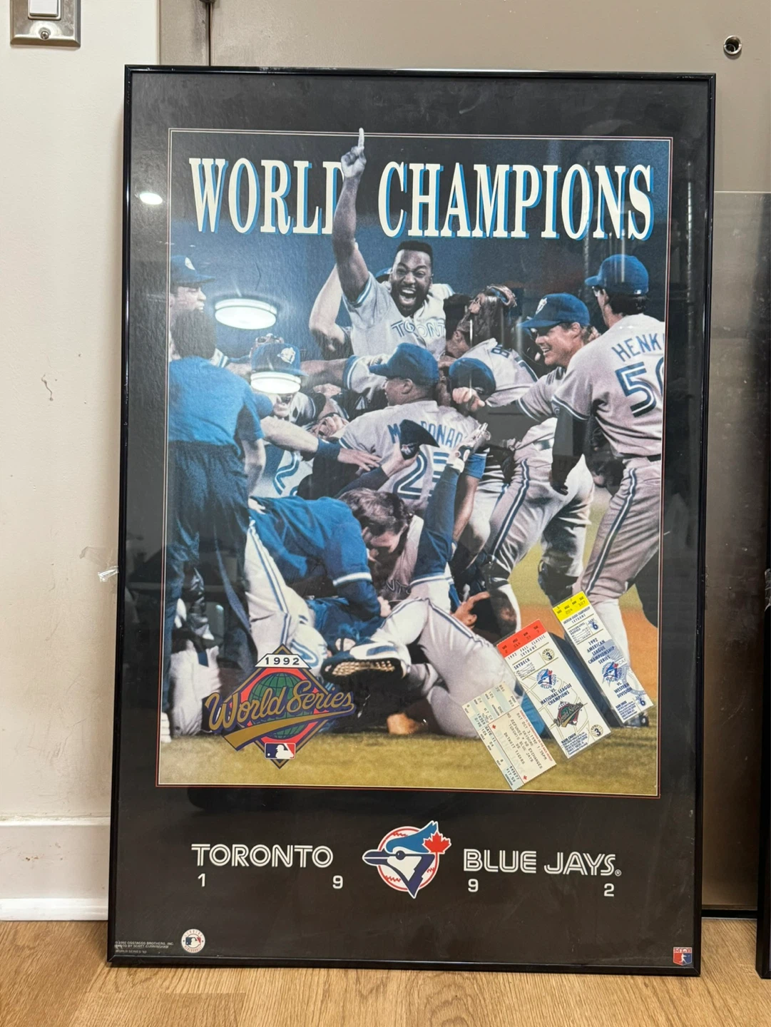 Toronto Blue Jays 1992 World Series Champions Framed Poster. - photo 2