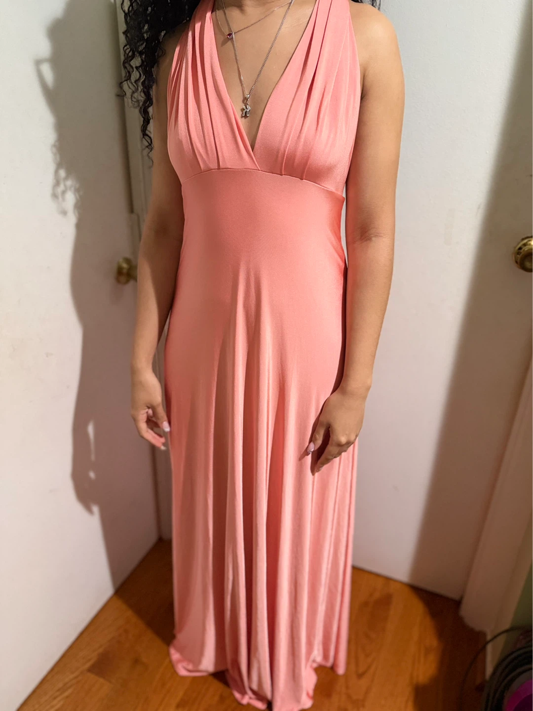 Coral Convertible Infinity Maxi Dress