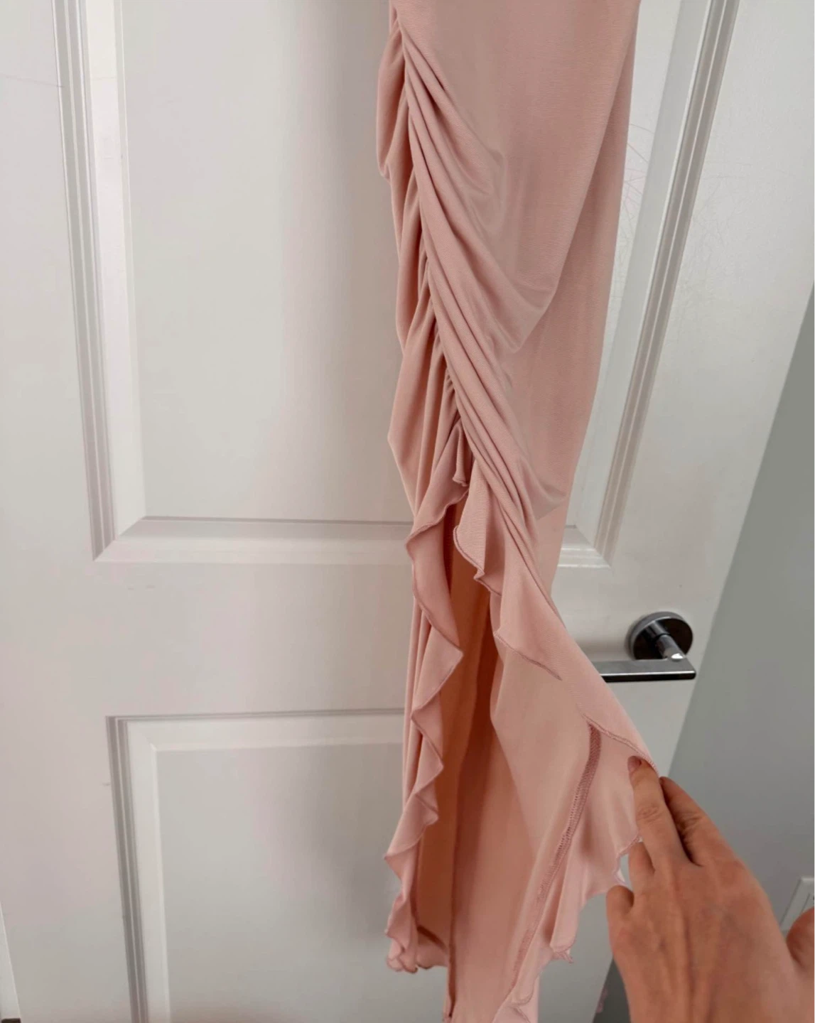 Long pink summer dress - Size S - photo 2