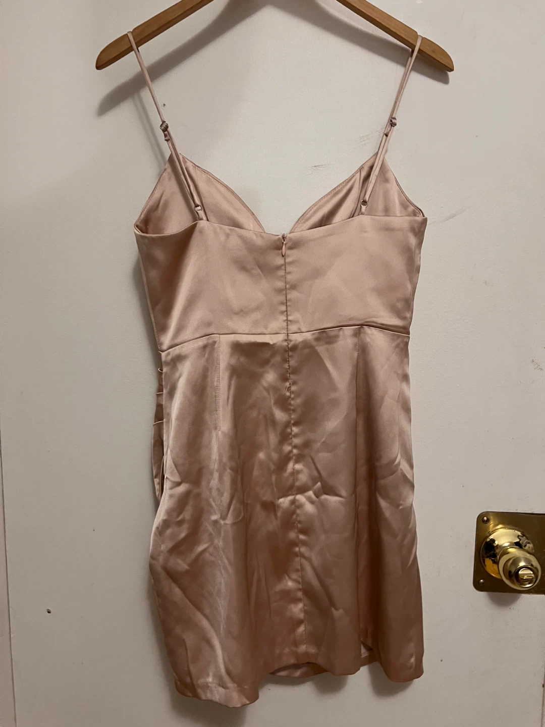 Zara Satin Slip Dress - Pink - Size S - photo 4