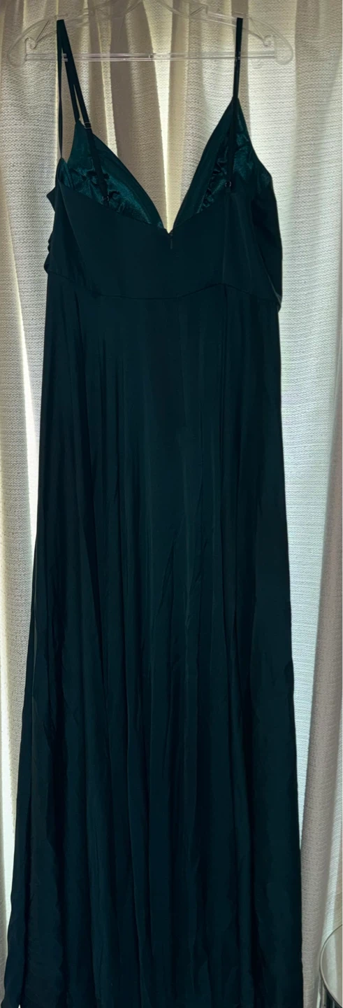 Women's Dark Green Formal Dress - photo 2
