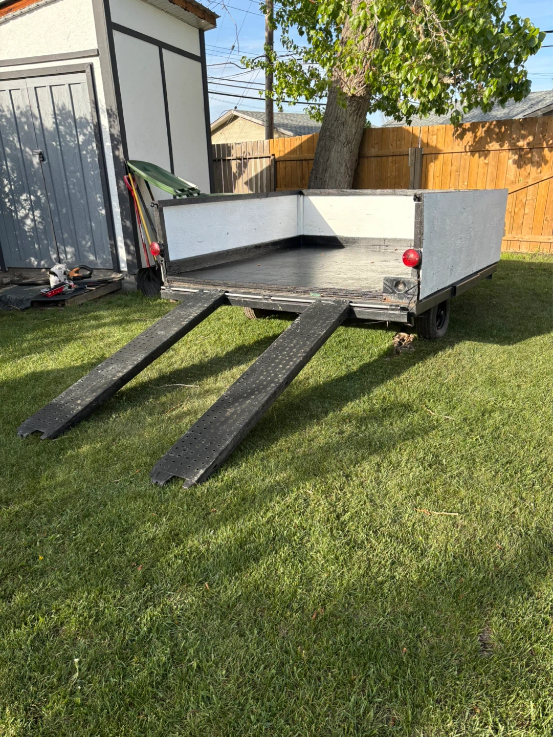 Utility Trailer with Ramps