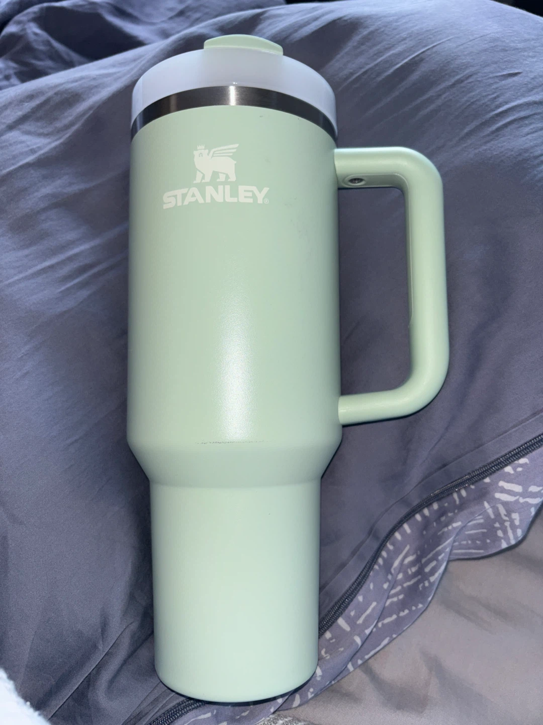 Stanley Tumbler with Straw - Pale Green