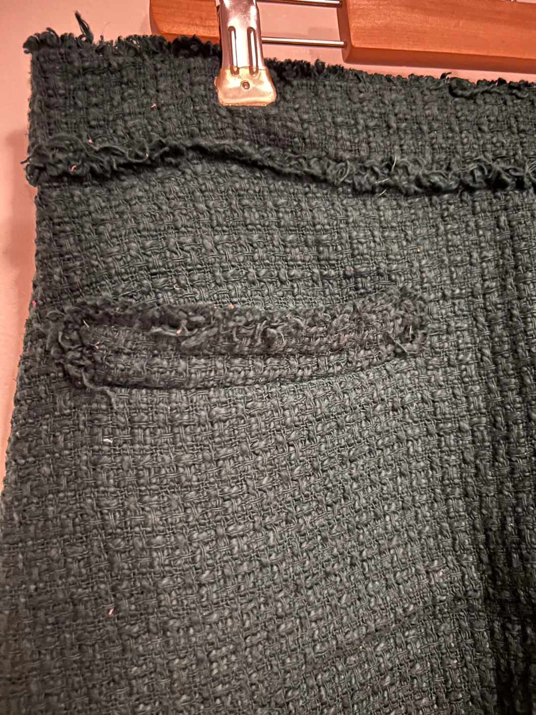 ZARA Green Tweed Mini Skirt - Size M - photo 2