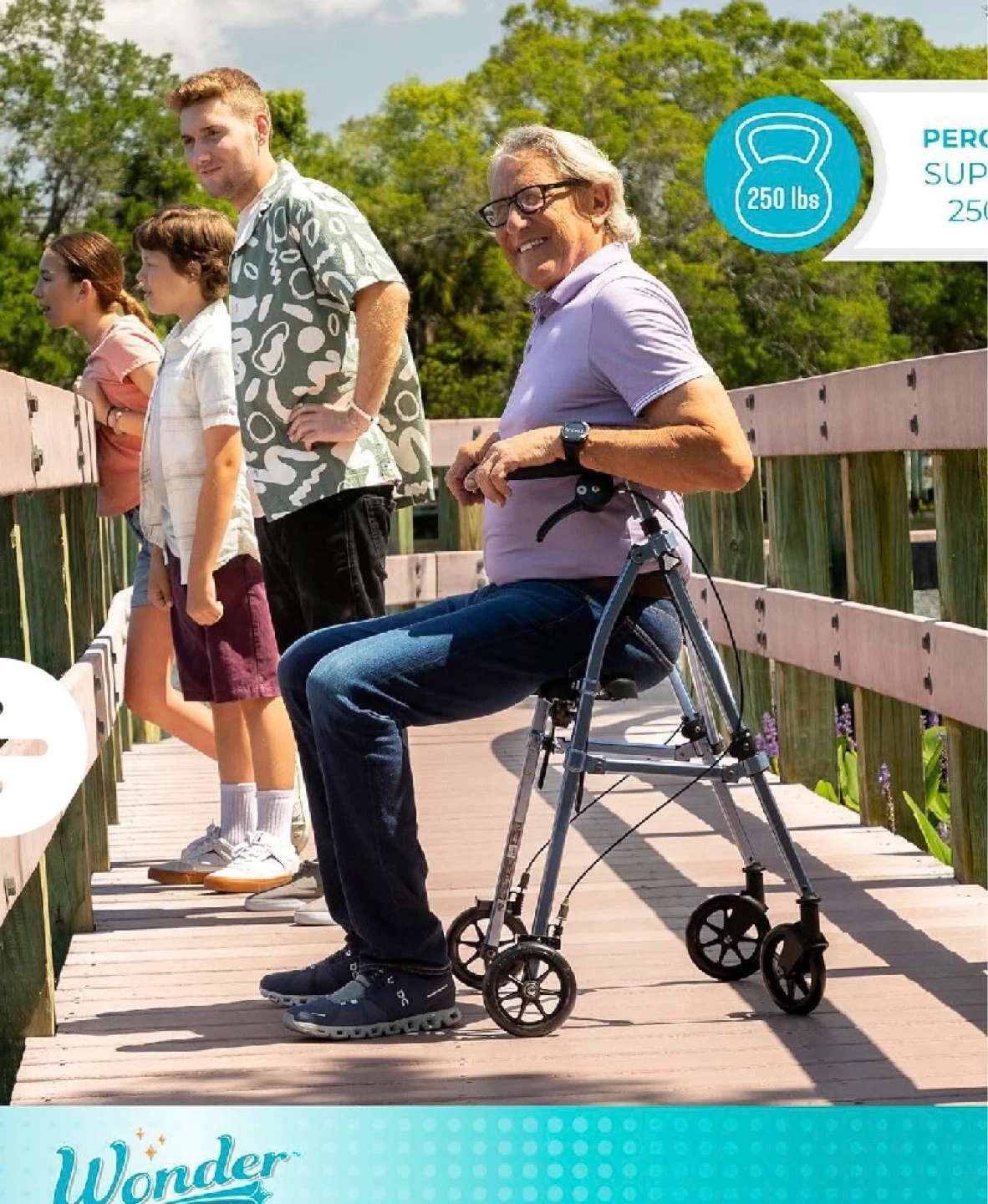 Stander Space Saver Rollator Short, Lightweight - photo 3