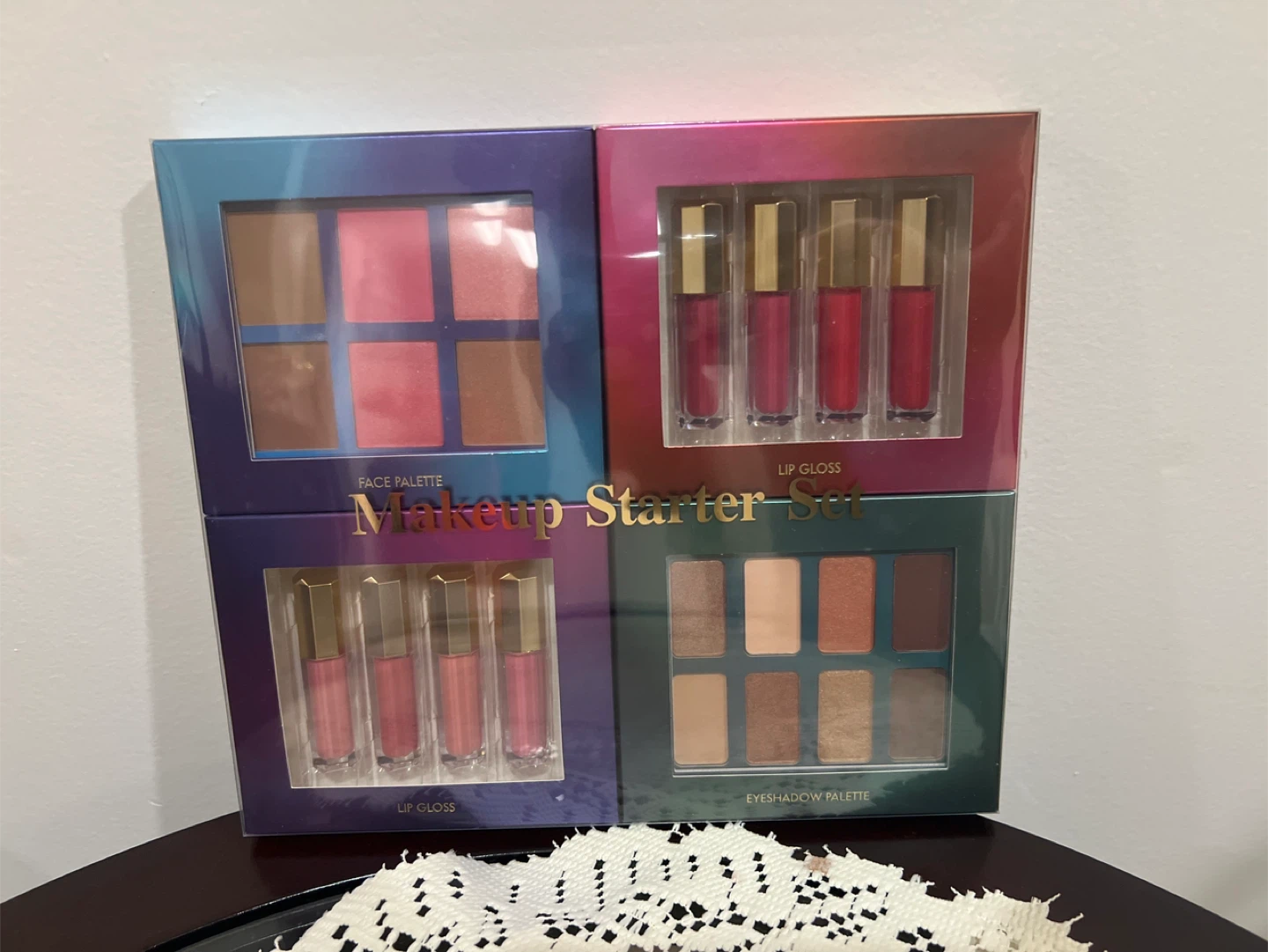 Makeup Starter Set with Face Palette, Lip Glosses, and Eyeshadow - photo 4