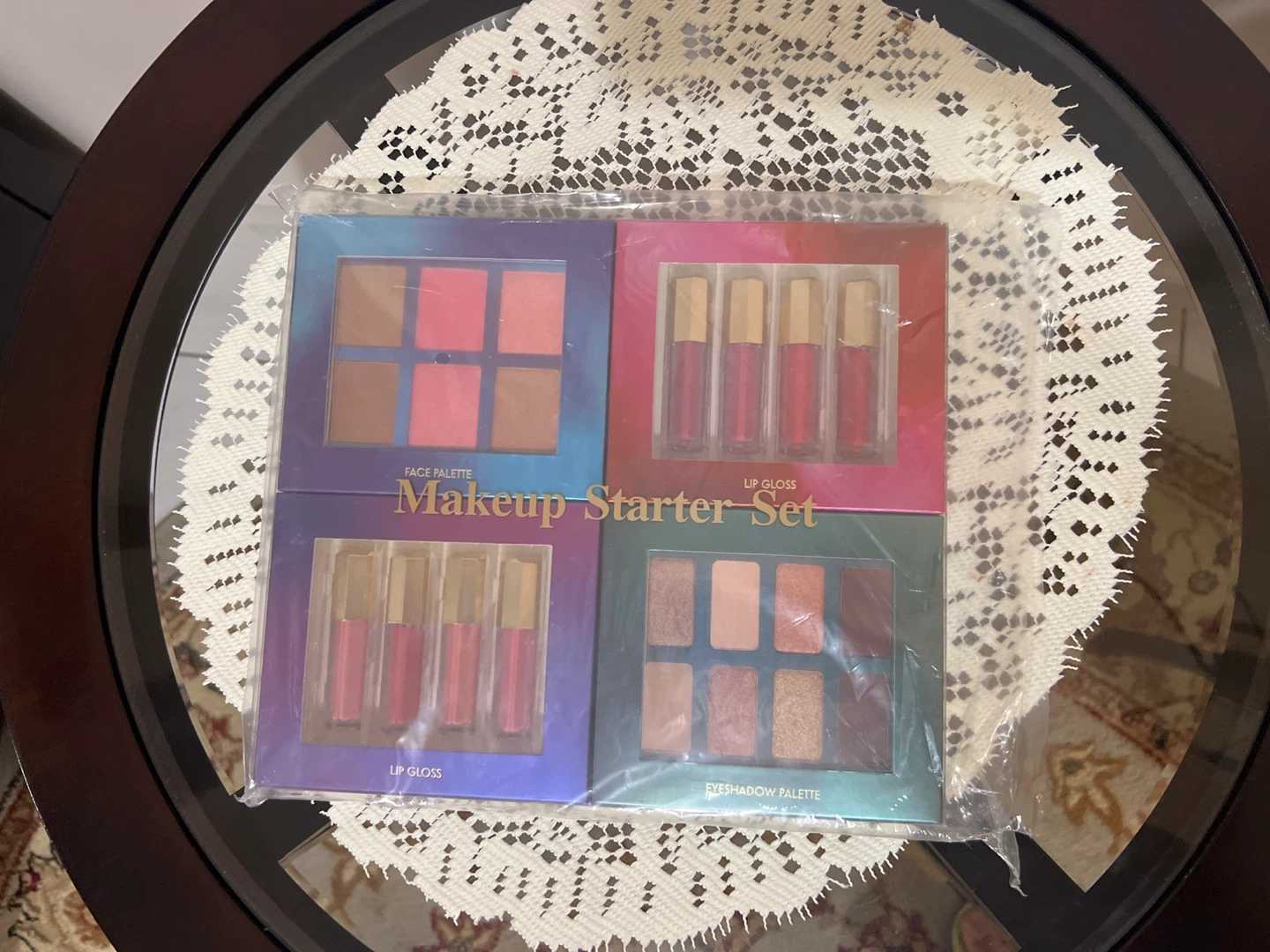 Makeup Starter Set with Face Palette, Lip Glosses, and Eyeshadow - photo 2