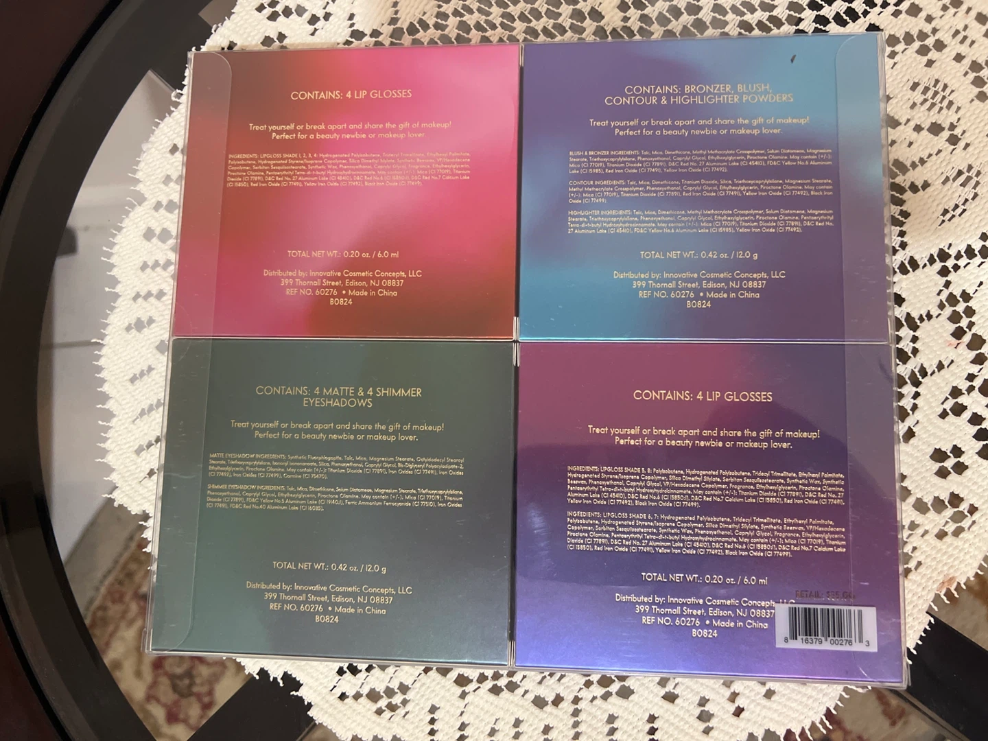 Makeup Starter Set with Face Palette, Lip Glosses, and Eyeshadow - photo 3