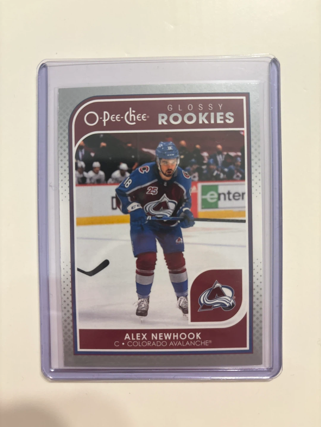 O-Pee-Chee Glossy Rookies Alex Newhook Hockey Card