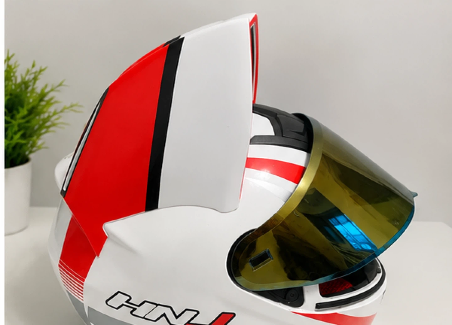 HNJ Cat Ear Motorcycle Helmet - photo 5
