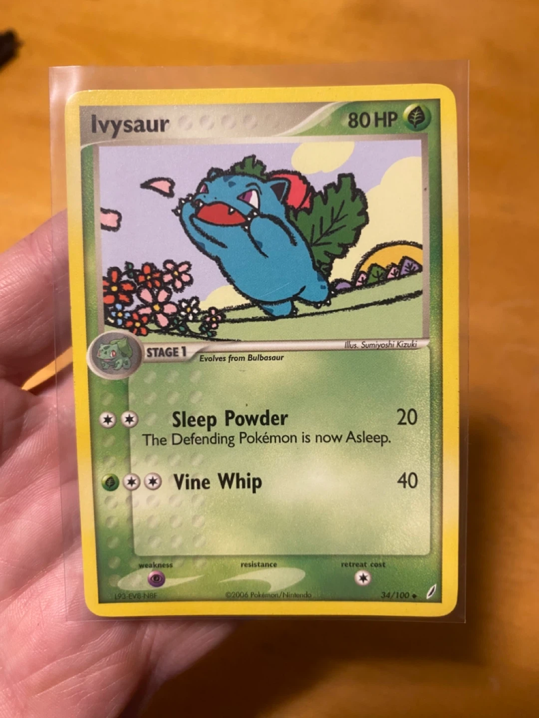 Pokemon Ivysaur 34/100 Trading Card