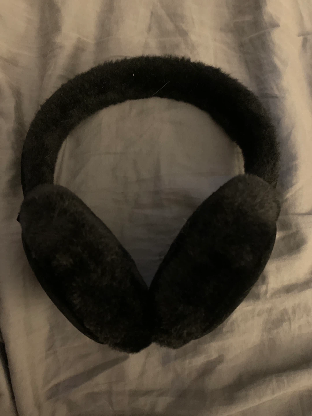 Black Fuzzy Earmuffs