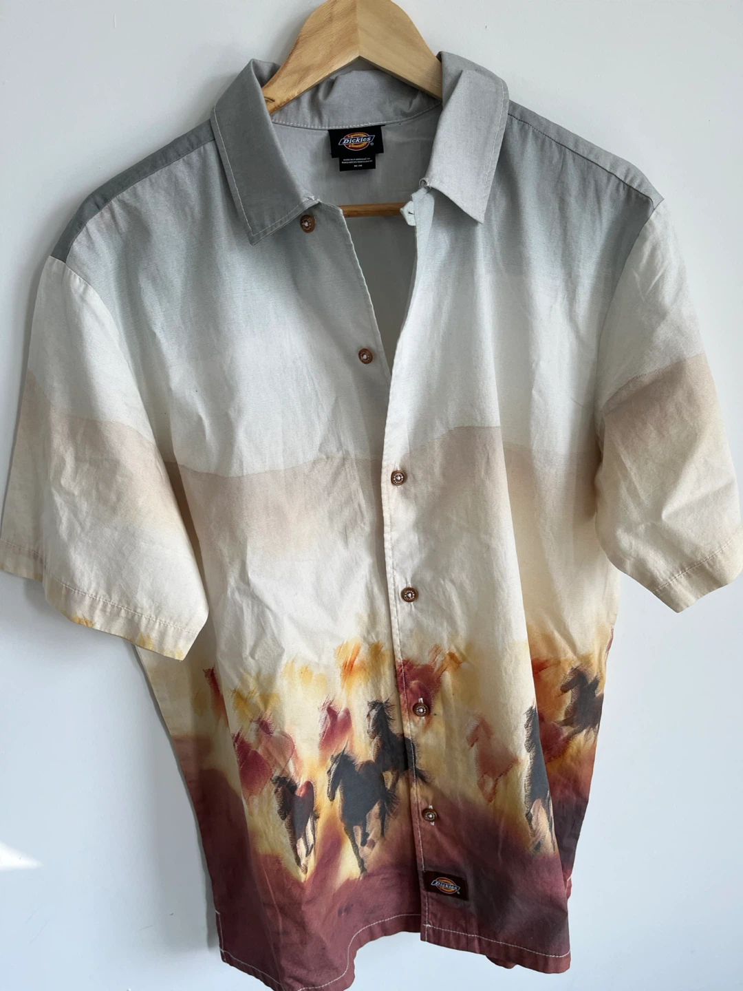 Dickies Men's Short Sleeve Button Up Shirt - Size M - photo 5