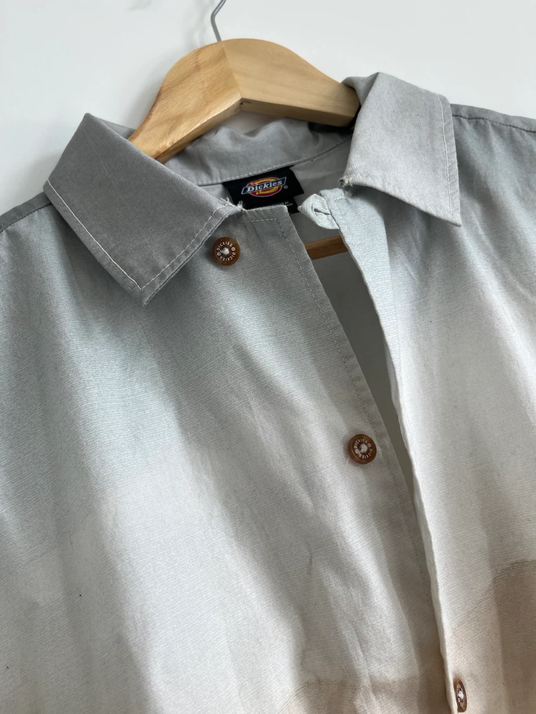 Dickies Men's Short Sleeve Button Up Shirt - Size M