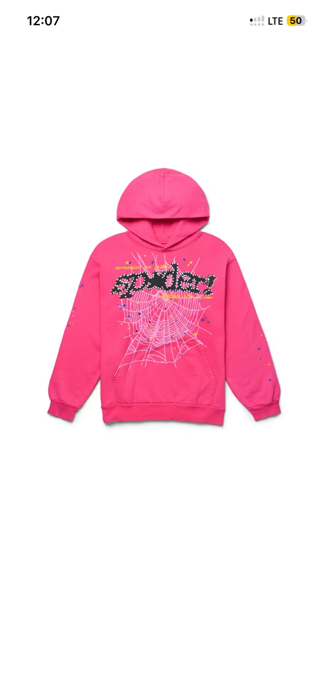 Sp5der Pink Hoodie