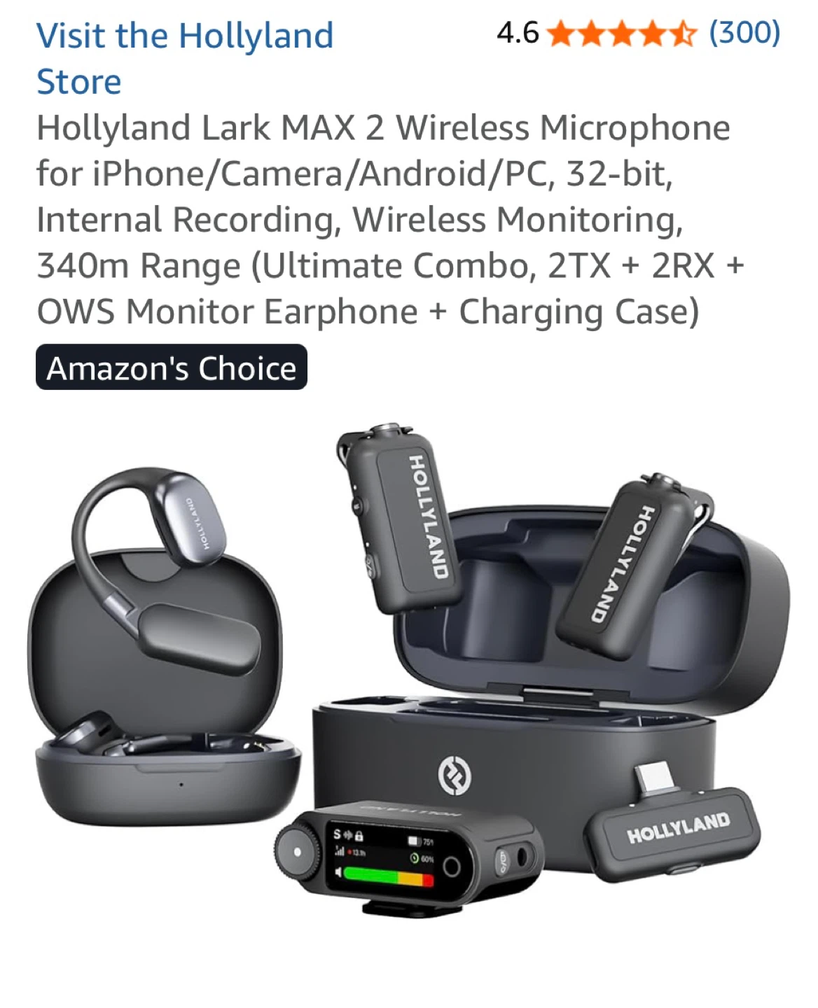 Hollyland Lark Max 2 Wireless  Lavalier Microphone - photo 2