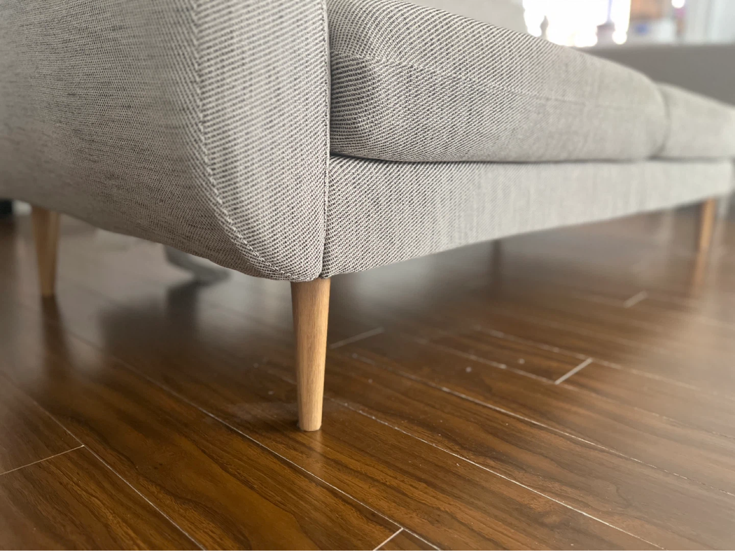 Grey 3-Seat Couch - photo 4