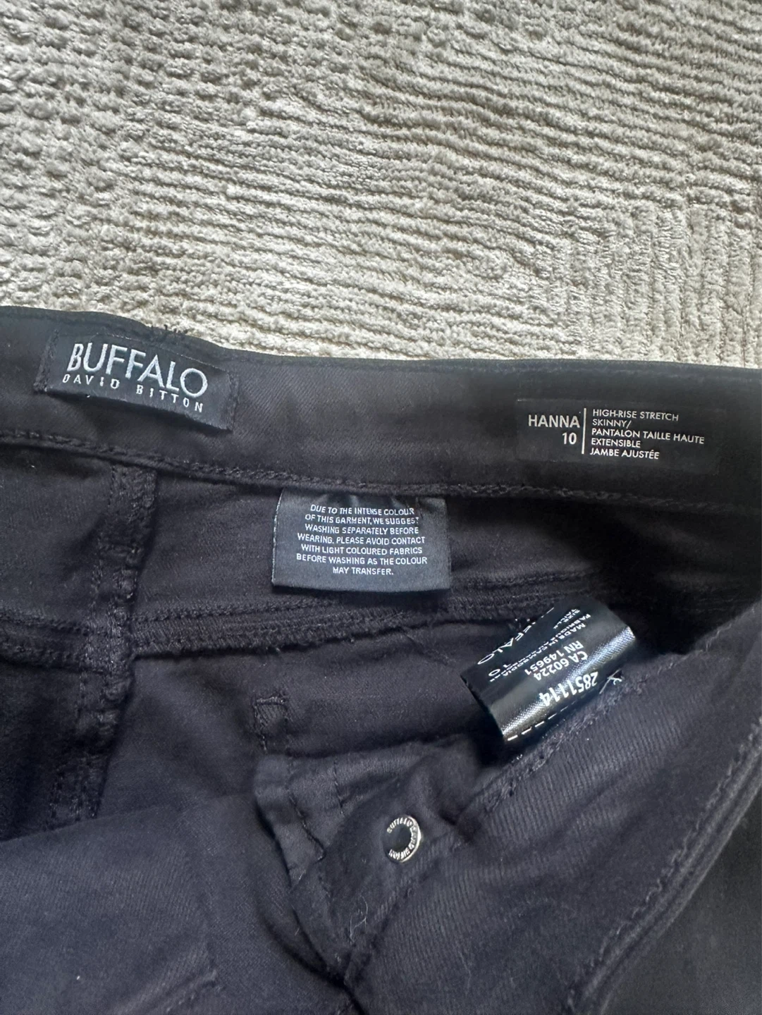 Buffalo David Bitton Stretch Jeans - Black - Size 10 - photo 2