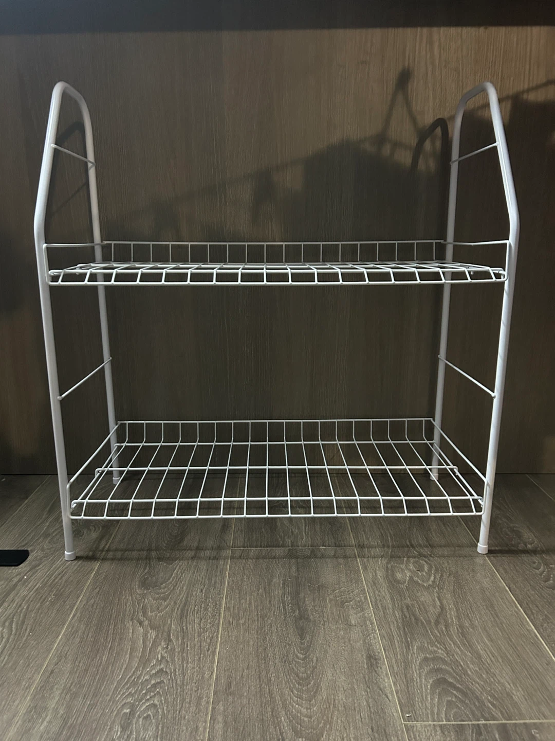 White Wire 2-Tier Shelf Unit or Shoe rack - photo 2