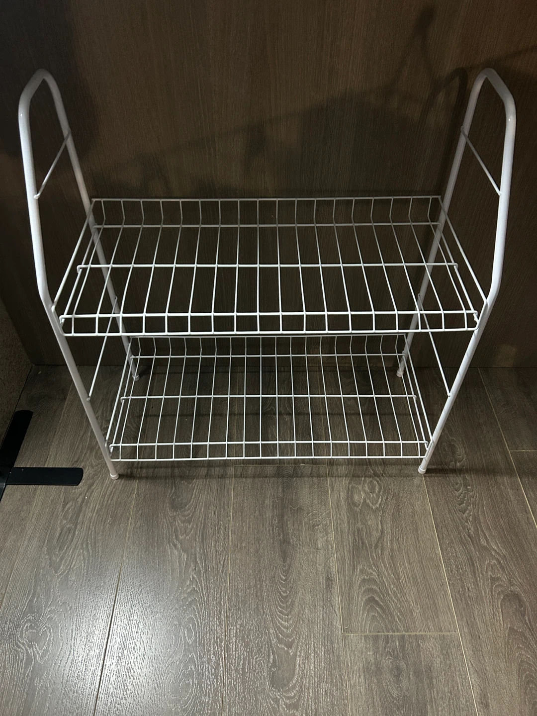 White Wire 2-Tier Shelf Unit or Shoe rack