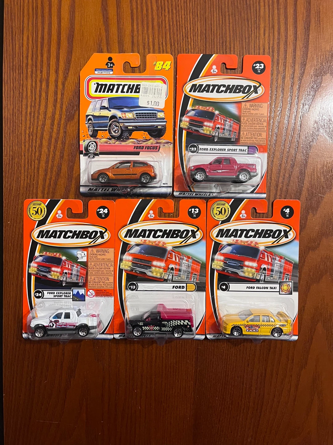VINTAGE (1999-2001) MATCHBOX FORD (1:64 Scale diecast)