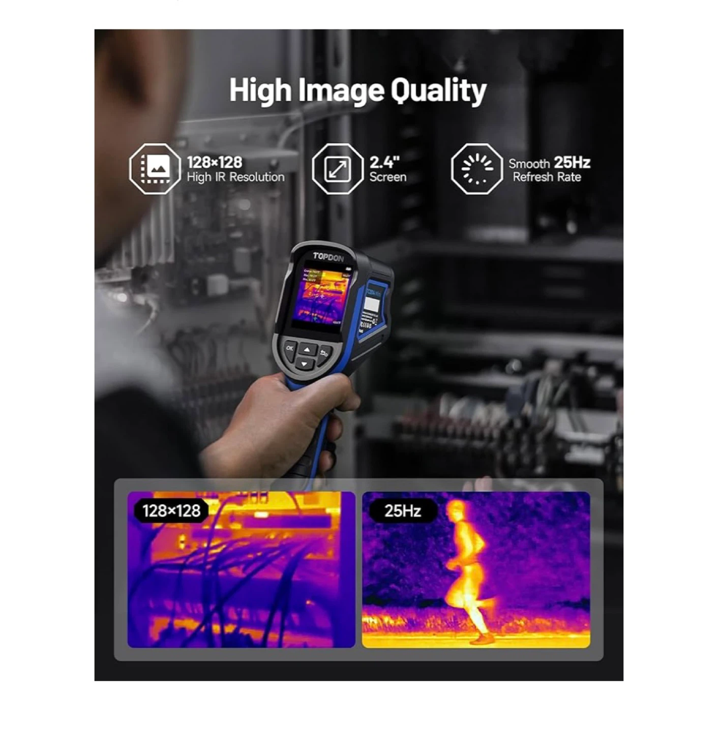 TOPDON TC004 Mini Handheld Thermal Imaging Camera - photo 4