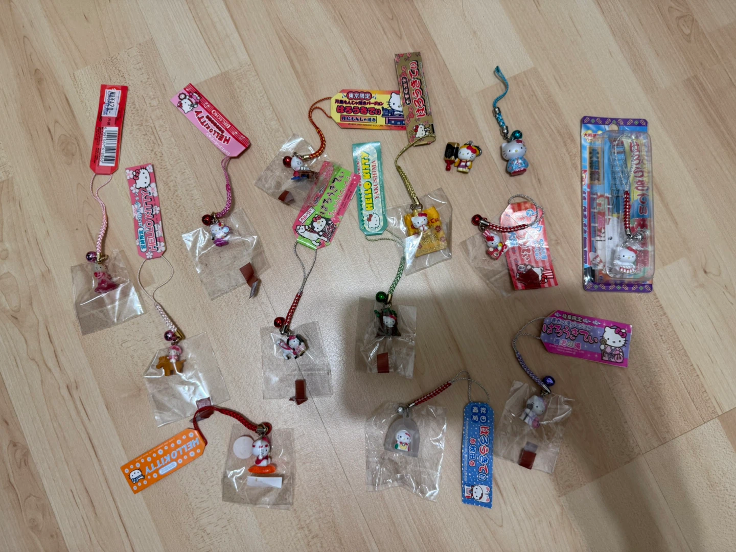 Hello Kitty Gotochi vintage charm keychains collectibles